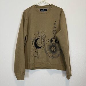 Blind Rooster Sweatshirt Higher Plane Astrology Zodiac Celestial Graphic XL